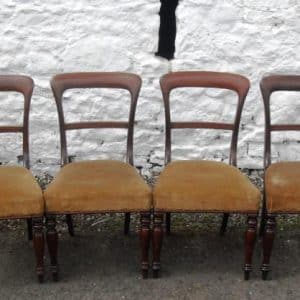 Set 4 Victorian Rosewood dining chairs Antique Antique Chairs