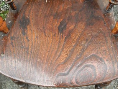 SOLD Two Victorian elm windsor chairs - Image 3
