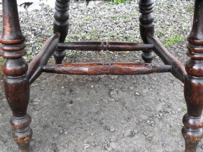SOLD Two Victorian elm windsor chairs - Image 4