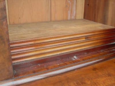 William IV mahogany breakfront Secretaire bookcase - Image 5