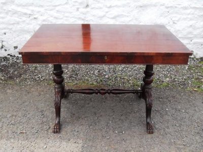 SOLD Edwardian mahogany stretcher table Andrew Christie Antique Furniture 3
