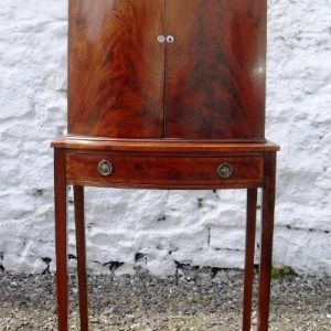 SOLD Edwardian mahogany cabinet on stand Andrew Christie Antique Cabinets