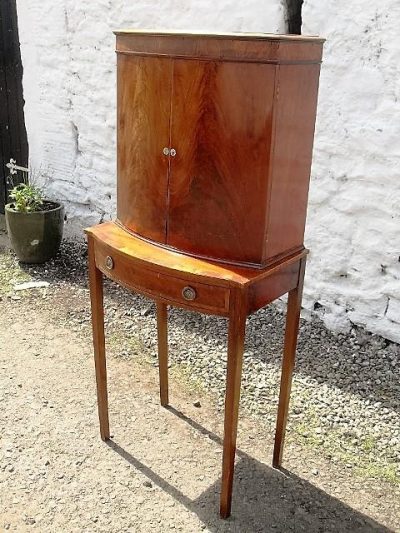 SOLD Edwardian mahogany cabinet on stand - Image 2