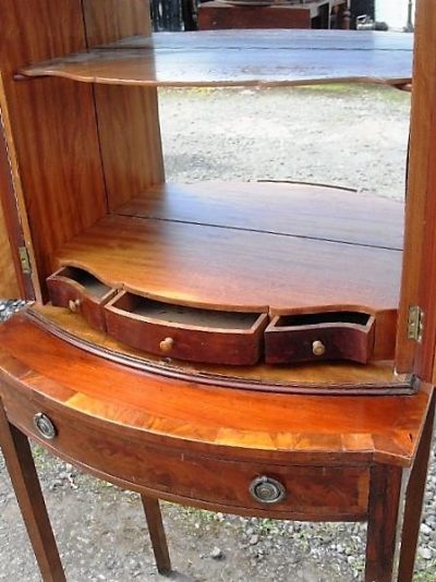 SOLD Edwardian mahogany cabinet on stand - Image 5