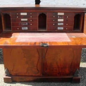 SOLD Early Victorian mahogany secretaire chest 19th century Antique Chest Of Drawers 3