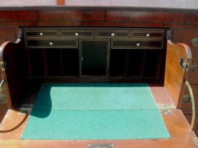 Georgian mahogany secretaire chest - Image 6