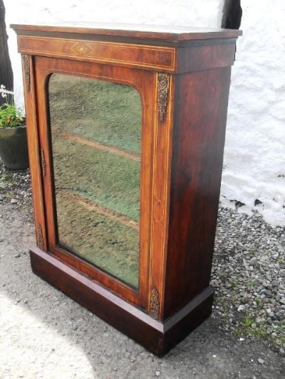 SOLD Victorian burr walnut Pier cabinet 19th century Antique Cabinets 4