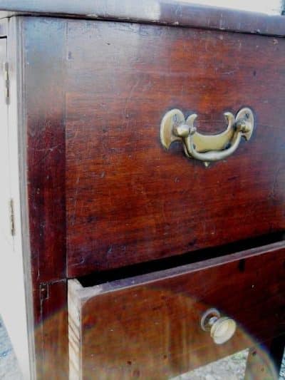 Georgian mahogany bed cabinet - Image 4