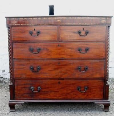 SOLD Georgian chest of 2 over 3 drawers - Image 2