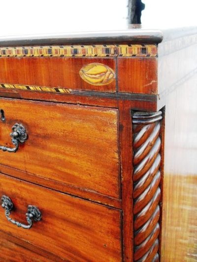 SOLD Georgian chest of 2 over 3 drawers 18th Cent Antique Chest Of Drawers 6
