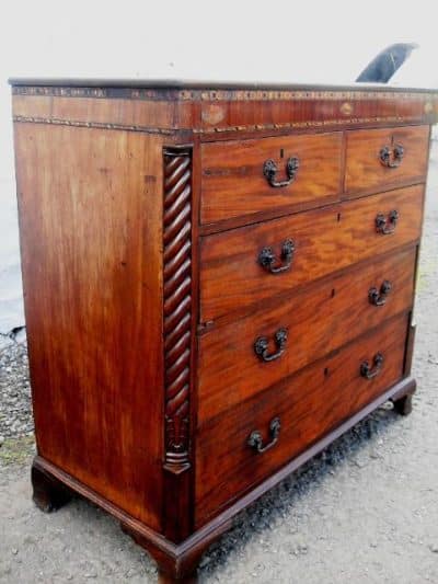 SOLD Georgian chest of 2 over 3 drawers 18th Cent Antique Chest Of Drawers 3