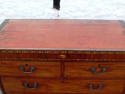 SOLD Georgian chest of 2 over 3 drawers 18th Cent Antique Chest Of Drawers 7