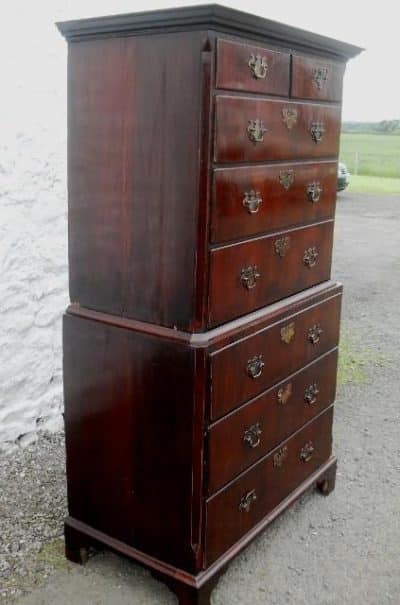 SOLD Georgian Mahogany Chest on Chest 18th Cent Antique Chest Of Drawers 6