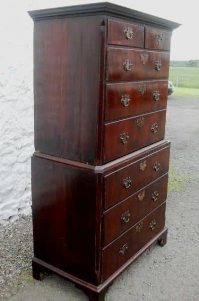 SOLD Georgian Mahogany Chest on Chest - Image 4