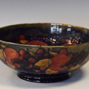 SOLD Large Moorcroft pomegranate fruit bowl Antiques Scotland Antique Art
