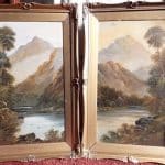 SOLD Alfred De Breanski Snr RBA. Oil on boards (A Pair) Alfred De Breanski Antique Art