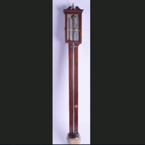 19th century mahogany stick baromiter by Cattle of London 19th century Antique Barometers