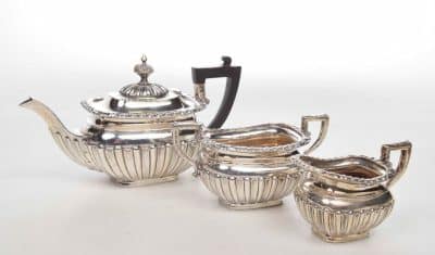 SOLD Edwardian Three piece silver tea service.