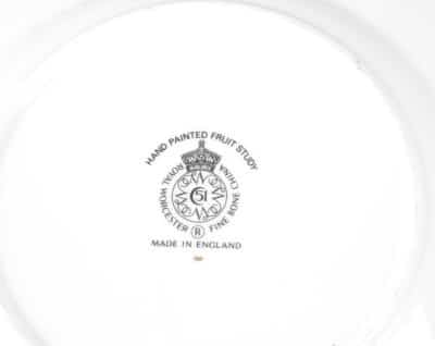 SOLD A pair of Royal Worcester porcelain fruit-painted plates. Antiques Scotland Antique Art 5