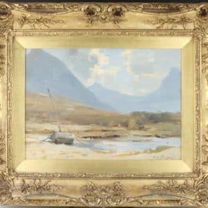 William Miller Frazer R.S.A. (1864 – 1961), oil on board Antique paintings Scottish landscape Antique Art