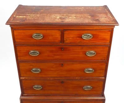 Cottaged sized Georgian mahogany chest on chest Antiques Scotland Antique Chest Of Drawers 5
