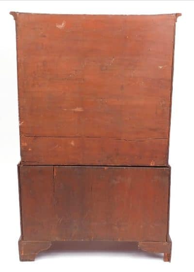 Cottaged sized Georgian mahogany chest on chest - Image 4