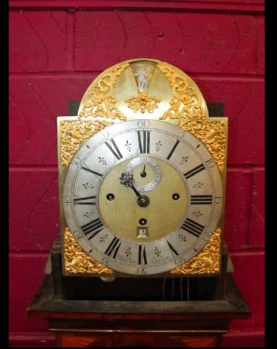 18th century mahogany longcase clock with eight day musical movement on eight bells, (Royal Clockmaker) 17th cent clocks Antique Clocks 12
