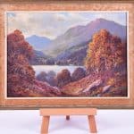 Douglas Falconer. Oil on Board. “Loch Affric” Antique paintings Scottish landscape Antique Art