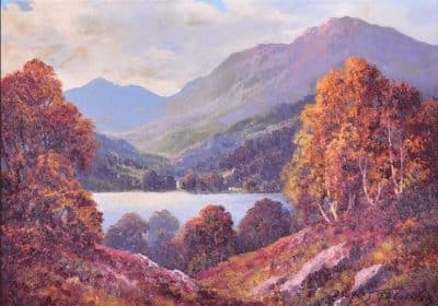 Douglas Falconer. Oil on Board. "Loch Affric" - Image 2
