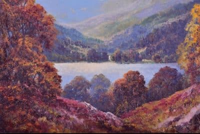 Douglas Falconer. Oil on Board. "Loch Affric" - Image 3