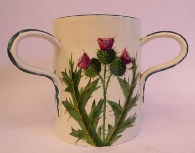 A Wemyss ware pottery Tyg. Thistles.