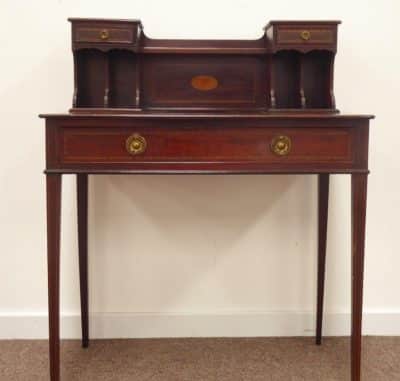Edwardian mahogany bonheur du jour.