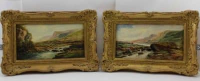 Thomas Morris Ash Oil paintings x 2 (1851-1935) Antiques Scotland Antique Art 3