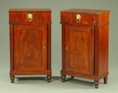 Regency pedestal mahogany sideboards