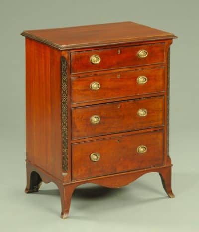 A small Georgian four drawer chest of drawers