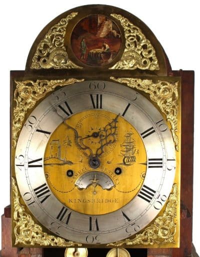18thcent Mahogany longcase clock - Image 2