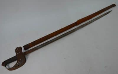 19th cent Scottish officers basket-hilt sword