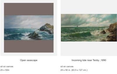 Edward Moore dated(1896) Oil on Canvas - Image 6