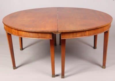 Georgian mahogany D end dining table - Image 2