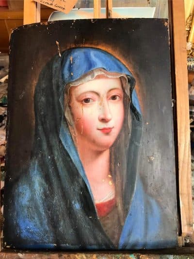 The restoration of the 17th cent Blue Madonna - Image 2