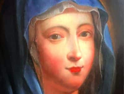 The restoration of the 17th cent Blue Madonna The blue Madona Miscellaneous 8