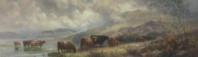 Edward Henry Holder (1847-1922) Oil painting Antiques Scotland Antique Art 3