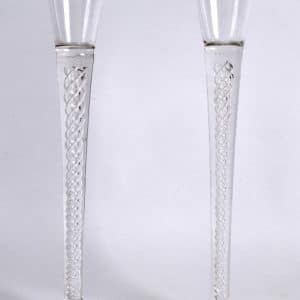 Pair Georgian style airtwist glasses Airtwist Collectors Glass