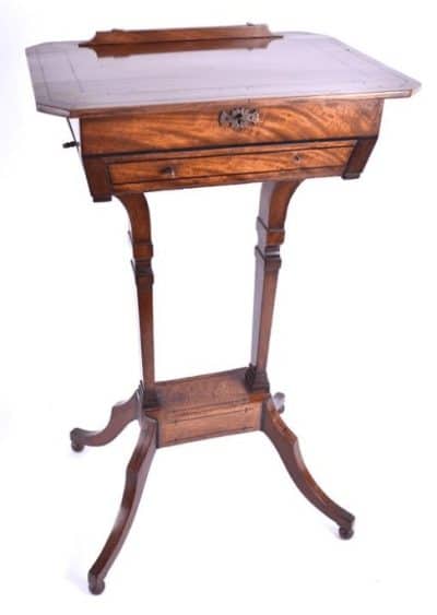 Edwardian mahogany tilt top work table