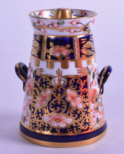 SOLD ROYAL CROWN DERBY MINIATURE MILK CHURN & COVER