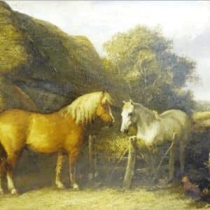 SOLD John Frederick Herring Snr (1795-1865). Oil on board Antiques Scotland Antique Art