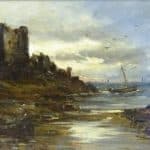 Sam Bough R.S.A. ( 1822-1878) Oil on Board. Antiques Scotland Antique Art