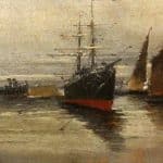 Eugene Galien Laloue. Paris (1854-1941) Oil Painting 19th century Antique Art