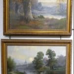 SOLD Pair of Alfred Fontville de Breanski Jnr (1877-1945) Alfred Fontville de Breanski Antique Art