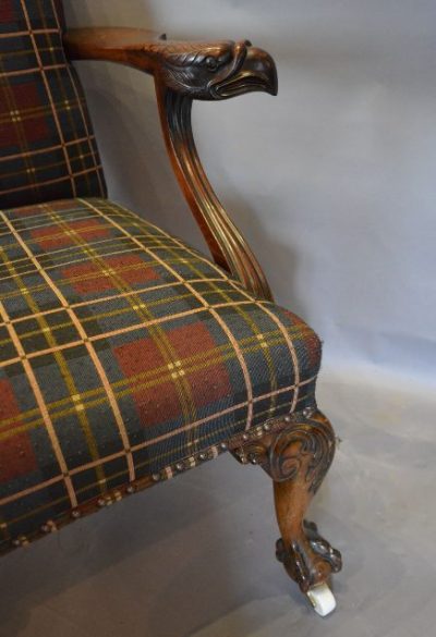 SOLD Victorian Mahogany Gainsborough Chair in the George III Style - Image 2